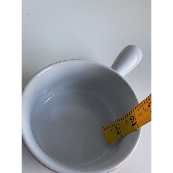 Disney Mickey And Minnie Mouse Christmas Ceramic Soup Bowl With Handle Holidays - Picture 11 of 12